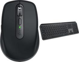 Belaidis klaviatūros ir pelės komplektas Logitech MX Anywhere 3S + MX Keys S, EN, juoda sp.