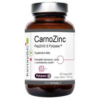 „Kenay CarnoZinc PepZinGI & Pylopass®“, cinkas, L-karnosinas ir probiotikai – 60 kapsulių