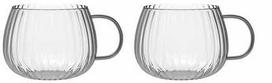 Tulip Vialli Design - Tulpių rinkinys iš 2 puodelių su pilka rankena 350ml
