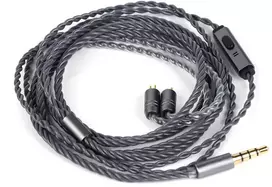 Tripowin ausinių keitimo laidas su mikrofonu 3,5 mm ir 0,78 mm 2 kontaktų jungtimi Grace