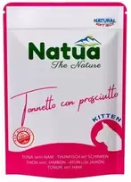 Natua Natūralus tunas su kumpiu šlapia karma kačiukams 70g