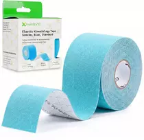 Sporto ir reabilitacijos kinezio juosta (kineziologinis teipas) Habys Standard Elastic 5 cm × 5 m, mėlyna