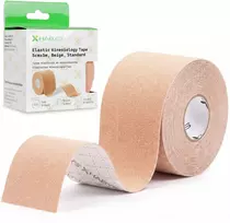 Sporto ir reabilitacijos kinezio juosta (kineziologinis teipas) Habys Standard Elastic 5 cm × 5 m, smėlio