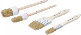 Bgs Technic Plokščių ir apvalių dažymo teptukų rinkinys BGS Diy | 4 dalių (76525)