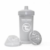Neišsiliejantis puodelis Twistshake Kid Cup, 360 ml, 12 mėn., pastel grey