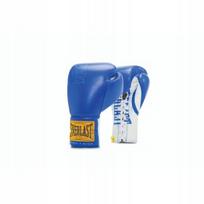 Bokso pirštinės Everlast Blue 14 oz, užrišamos + dovanėlė
