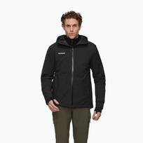 Vyriška lietaus striukė Mammut Linard HS Thermo Hooded Jacket Men black
