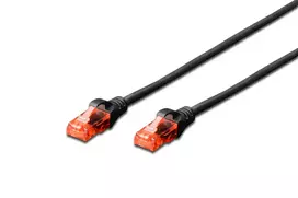 DIGITUS DK-1612-010/BL Premium CAT 6 UTP patch kabelis Ilgis 1,0m Spalva juodas