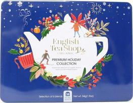 English Tea Shop Aukščiausios kokybės arbatų rinkinys „Holiday Collection“ mėlynoje skardinėje, 36 paketėliai