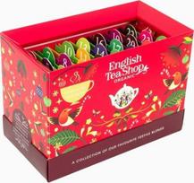 English Tea Shop Advento kalendorius su ekologiškomis arbatomis, 25 raudoni pakeliai