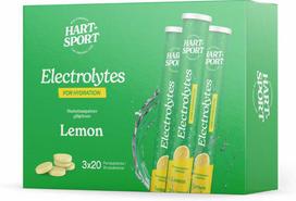 Hart-Sport Electrolytes Poretabletti, sitruuna, 3 x 20 tbl