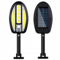 perf.ee saulės energijos LED COB sieninis šviestuvas CL-96 su judesio jutikliu, lauko, juodas