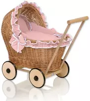 Pintas lėlių vežimėlis My Sweet Baby CHIARA senos rožės spalvos
