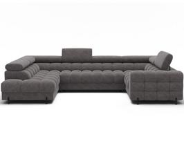 Sofa-lova Eltap Fectory, 205x346x93 cm, pilka