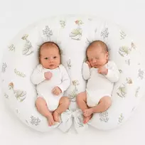 Pakaitinis užvalkalas Bobono Twin žindymo pagalvei – 100% medvilnė – žąsys