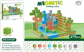 Magnetinių kubų rinkinys 275 vnt