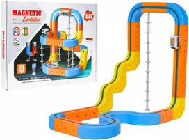 Magnetinis spalvotas traukinys 90 vnt