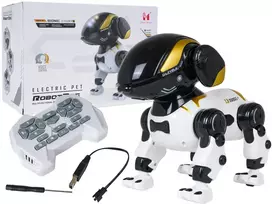 Nuotoliniu būdu valdomas robotas šuo BUNNY R/C baltas