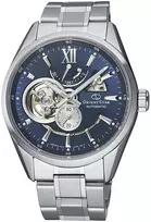 Vyriškas Orient Star Skeleton automatinis laikrodis mėlynu ciferblatu RE-AV0003L00B