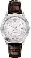 Vyriškas Versace Univers automatinis laikrodis sidabrinis