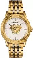 Vyriškas Versace Palazzo Empire laikrodis 44 mm sidabrinis