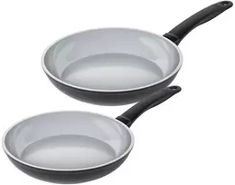 Keptuvė - Kuhn Rikon Easy Ceramic 24 + 28 cm Juoda