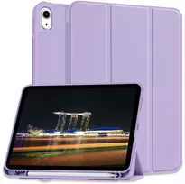 Dėklas knygutė skirtas iPad Air 13 - 2026-2025-2024, 13" // iPad Pro 12.9 - 2022, 2021, 2020 - Violetinė