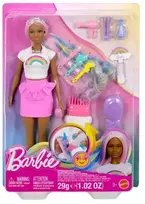 Mattel Lėlė Barbė su vaivorykštiniais plaukais
