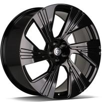 Ratlankis CARBONADO Imperial BG R22x10 5x112 ET 20 CB 66.45 (Black Glossy) (850 kg)