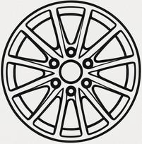 Ratlankis DIEWE WHEELS Predator NE R19x8 5x112 ET 43 CB 66.6 (Black) (800 kg)