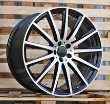 Ratlankis RACINGLINE H3524F R22x9.5 5x112 ET 45 CB 66.6 (Black Polished) (900 kg)