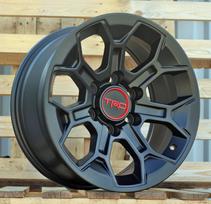 Ratlankis RACINGLINE Y1203 R17x8 6x139.7 ET 5 CB 106.1 (Black Half Matt) (800 kg)