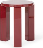 New Works Taburetė Atlas apvali, bordo