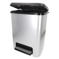 KETER ŠIUKŠLIADĖŽĖ COMPATTA STYLE STEEL 25L SIDABRINĖ