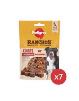 PEDIGREE Ranchos Cubes 7 x 70 g papildomas maistas su jautiena suaugusiems šunims