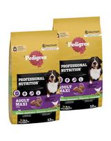 PEDIGREE Professional Nutrition Adult Maxi su paukštiena ir daržovėmis 2 × 12 kg – sausas ėdalas suaugusiems didelių veislių šunims