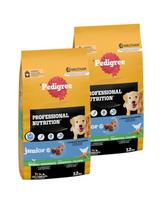 PEDIGREE Professional Nutrition Junior su paukštiena ir daržovėmis 2 × 12 kg – sausas ėdalas vidutinių ir didelių veislių šuniukams