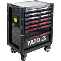 Yato įrankių spintelė YT-09032, 977x725x480mm, 7 stalčiai, 300kg, plienas, centrinė spyna, 4 ratai, 2 su stabdžiais
