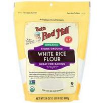 Bob's Red Mill, Organiniai baltieji ryžių miltai, be glitimo, 680 g