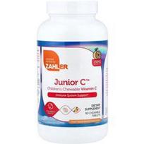 Zahler, Junior C™, kramtomos vitamino C tabletės vaikams, natūralių apelsinų skonio, 250 mg, 90 kramtomųjų tablečių