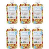 BabyLife Organics, Kūdikių maistas, 6+ mėnesių, kriaušių, braškių ir bananų skonio, 6 pakeliai po 99 g (3,5 uncijos)