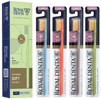 ROYAL DENTA Gold Soft dantų šepetėlis, 4 vnt.