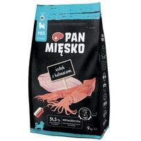 Pan Mięsko Sausas ėdalas šunims šuniukams su kalakutu ir kalmaru M, DLPPMIKAS0061, 9kg, 30% baltymų, 20% riebalų, be glitimo
