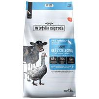 Wiejska Zagroda Sausas ėdalas šunims DLPWZAKAS0062, 12kg, 36% baltymų, 14% riebalų, žąsis, veršiena, suaugusiems, be grūdų