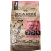 Wiejska Zagroda Sausas kačių maistas DLKWZAKAS0025, 10kg, 44% baltymų, 15% riebalų, ėriena, krilis, suaugusiems, be grūdų