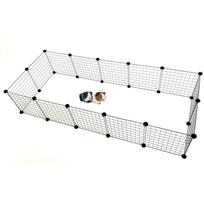 C&C Modulinis šunų voljeras DLZCDCKLA0002, 1800x750x370 mm, 5,5 kg, juodas, lauko ir vidaus, sulankstomas