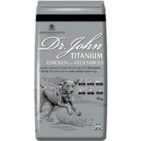 Dr. John Titanium Chicken DLPDRJKAS0001, 15kg, 25% baltymų, 15% riebalų, 6.5% žalių pelenų, 2.5% žalių skaidulų