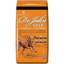 Dr. John sausas pašaras šunims Gold Chicken DLPDRJKAS0003, 15kg, 20% baltymų, 9% riebalų, 2,5% ląstelienos, 6% pelenų, vištiena