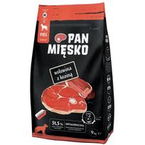 Pan Mięsko Sausas pašaras šunims su jautiena ir ožka M DLPPMIKAS0049, 9kg, 30% baltymų, 20% riebalų, suaugusiems, be glitimo