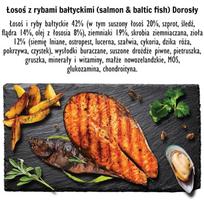 Paka Zwierzaka Sausas pašaras šunims su lašiša ir Baltijos žuvimis M DLPPZWKAS0008, 9kg, 28% baltymų, 15% riebalų